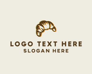 Bread - Croissant Bread Pastry logo design