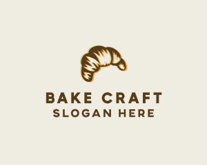 Croissant Bread Pastry logo design