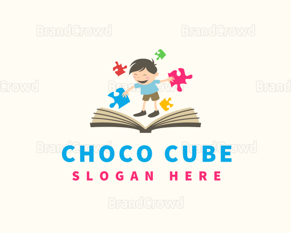 Puzzle Book Boy Logo