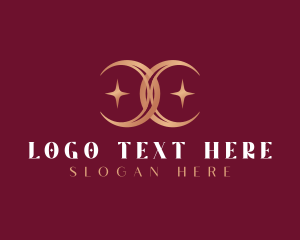 Luxury - Celestial Moon Letter C logo design