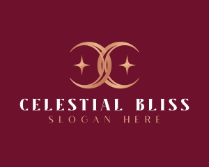 Celestial Moon Letter C logo design