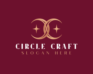 Celestial Moon Letter C logo design