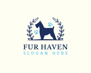 Fur - Pet Dog Grooming Laurel logo design