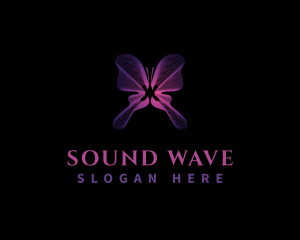 Butterfly Wave Wing logo design