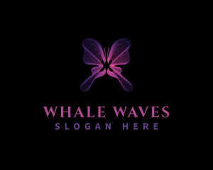 Butterfly Wave Wing logo design