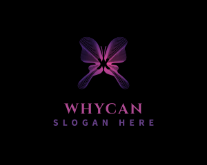 Insect - Butterfly Wave Wing logo design