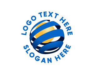 Logistics - Tech Globe Company logo design