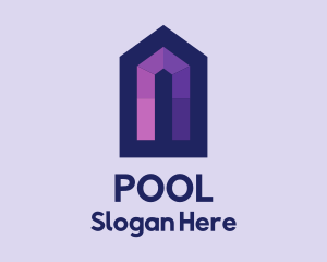 Purple House Mosaic  Logo