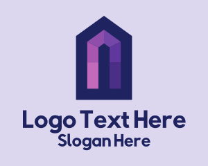 Purple House Mosaic  Logo