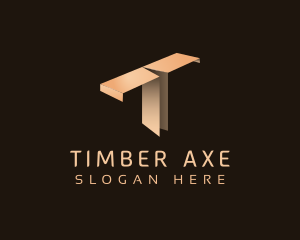 Paper Fold Plane Letter T logo design