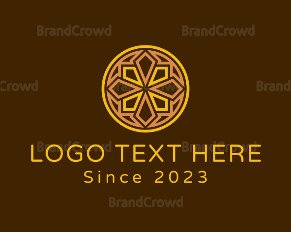 Geometric Mayan Ornament Logo