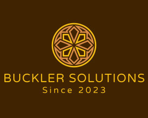 Buckler - Geometric Mayan Ornament logo design