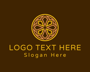 Geometric Mayan Ornament  Logo