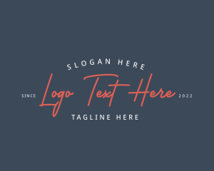 Branding - Apparel Brand Wordmark logo design