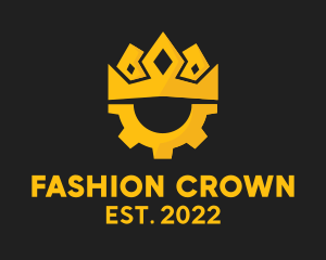 Royal Crown Mechanic Gear  logo design