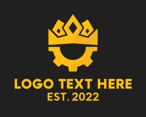 Yellow - Royal Crown Mechanic Gear logo design