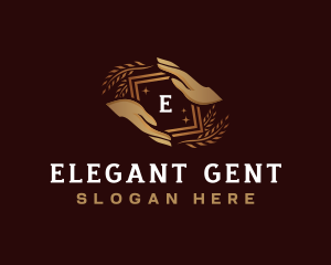 Elegant Hand Beauty logo design