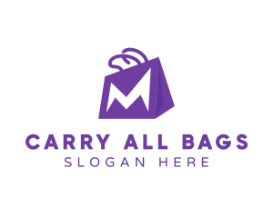 Bag - Letter M Bag logo design