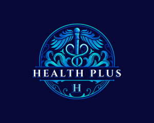 Caduceus Health Hospital logo design