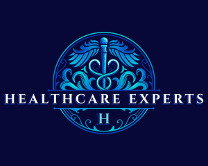 Caduceus Health Hospital logo design