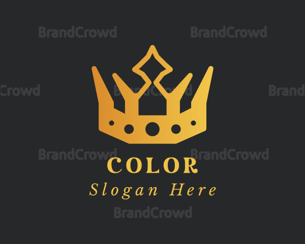 Gold Fashion Crown Logo