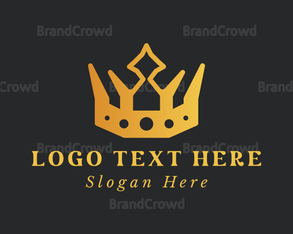 Gold Fashion Crown Logo