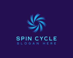 Spin - HVAC Ventilation Fan logo design