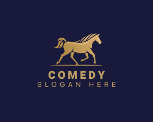 Racing - Luxury Stallion Horse logo design
