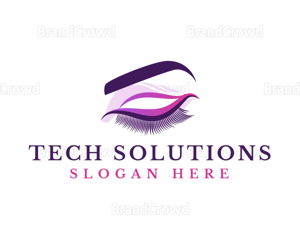 Fashion Eyelash Cosmetic Logo