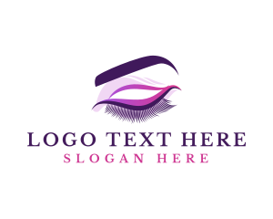Lashes - Fashion Eyelash Cosmetic logo design