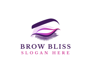 Fashion Eyelash Cosmetic logo design