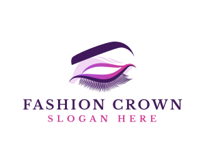 Fashion Eyelash Cosmetic logo design