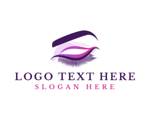 Fashion Eyelash Cosmetic Logo