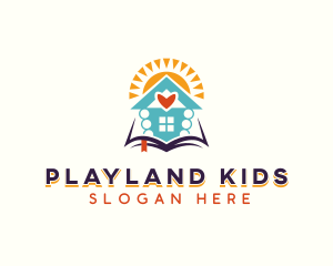 Kindergarten Daycare Book logo design