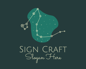 Draco Constellation Night logo design