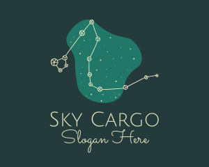 Draco Constellation Night logo design