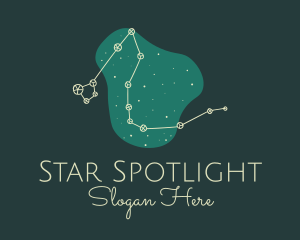 Draco Constellation Night logo design