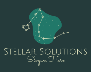 Draco Constellation Night logo design