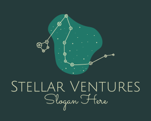 Draco Constellation Night logo design