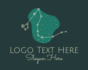 Astrologist - Draco Constellation Night logo design