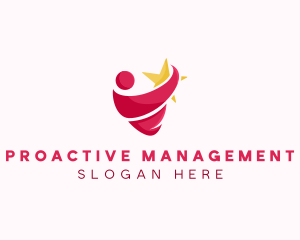 Leader Career Management logo design
