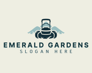 Lawn Landscaping Mowing logo design