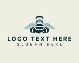 Eco - Lawn Landscaping Mowing logo design