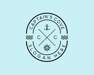 Captain - Nautical Ship Anchor logo design