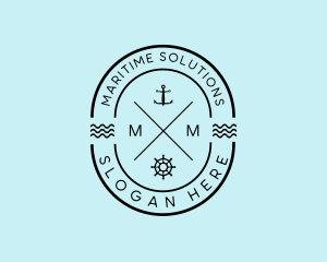 Naval - Nautical Ship Anchor logo design