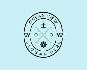 Nautical Ship Anchor logo design