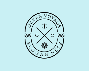 Nautical Ship Anchor logo design