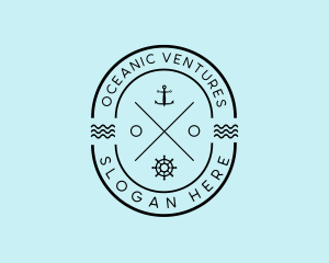 Nautical Ship Anchor logo design