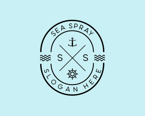 Nautical Ship Anchor logo design