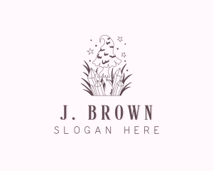 Shrooms - Organic Mushroom Fungus logo design